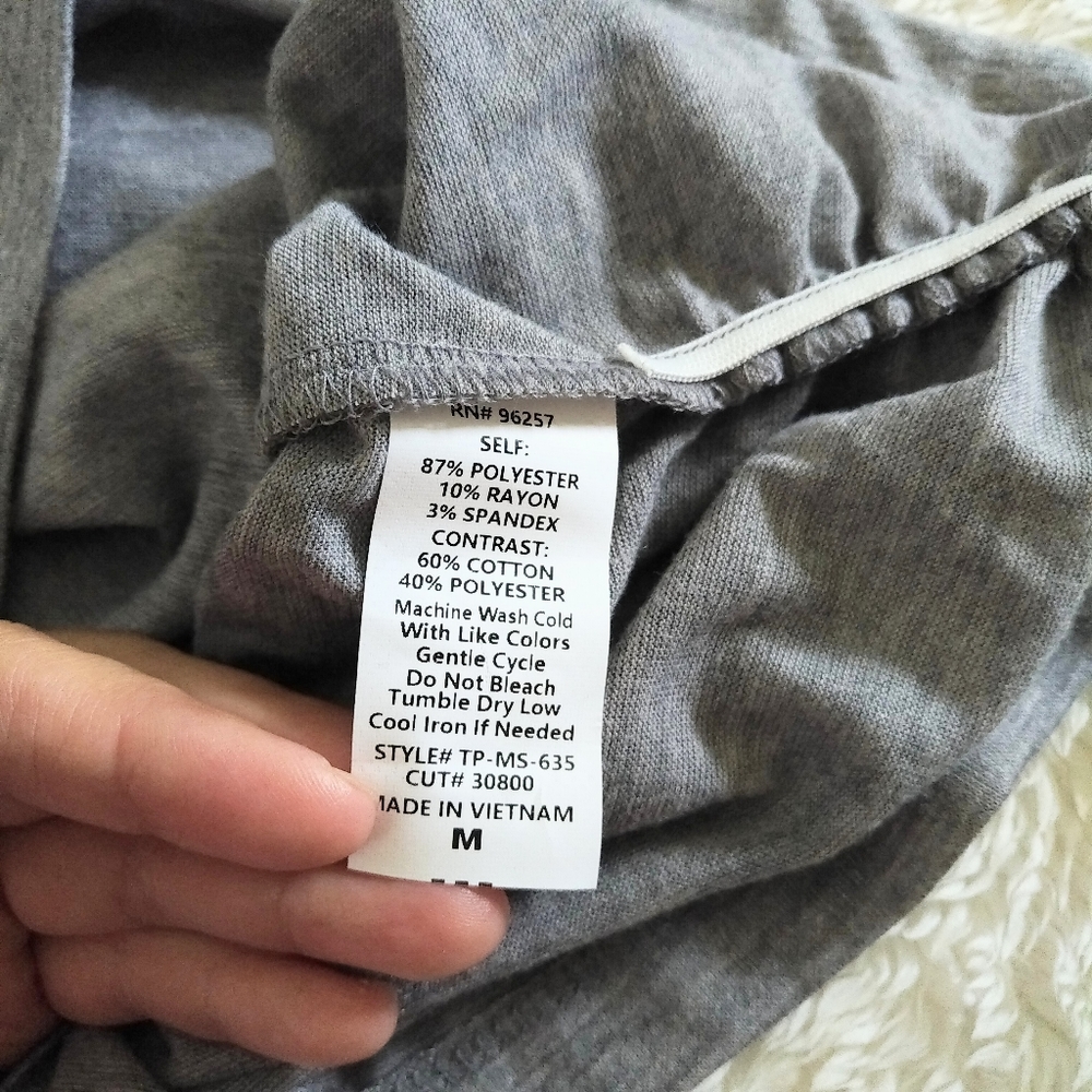 Parallel Skies🌌 Heather Grey Blouse - NWT - Picture 10 of 12